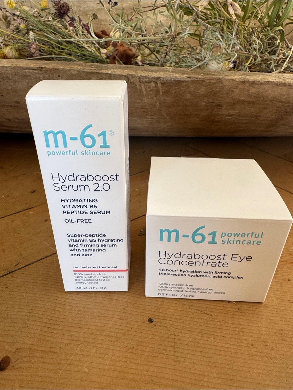 Hydraboost Serum 2.0 and Hydraboost Eye Concentrate M-61 powerful skincare